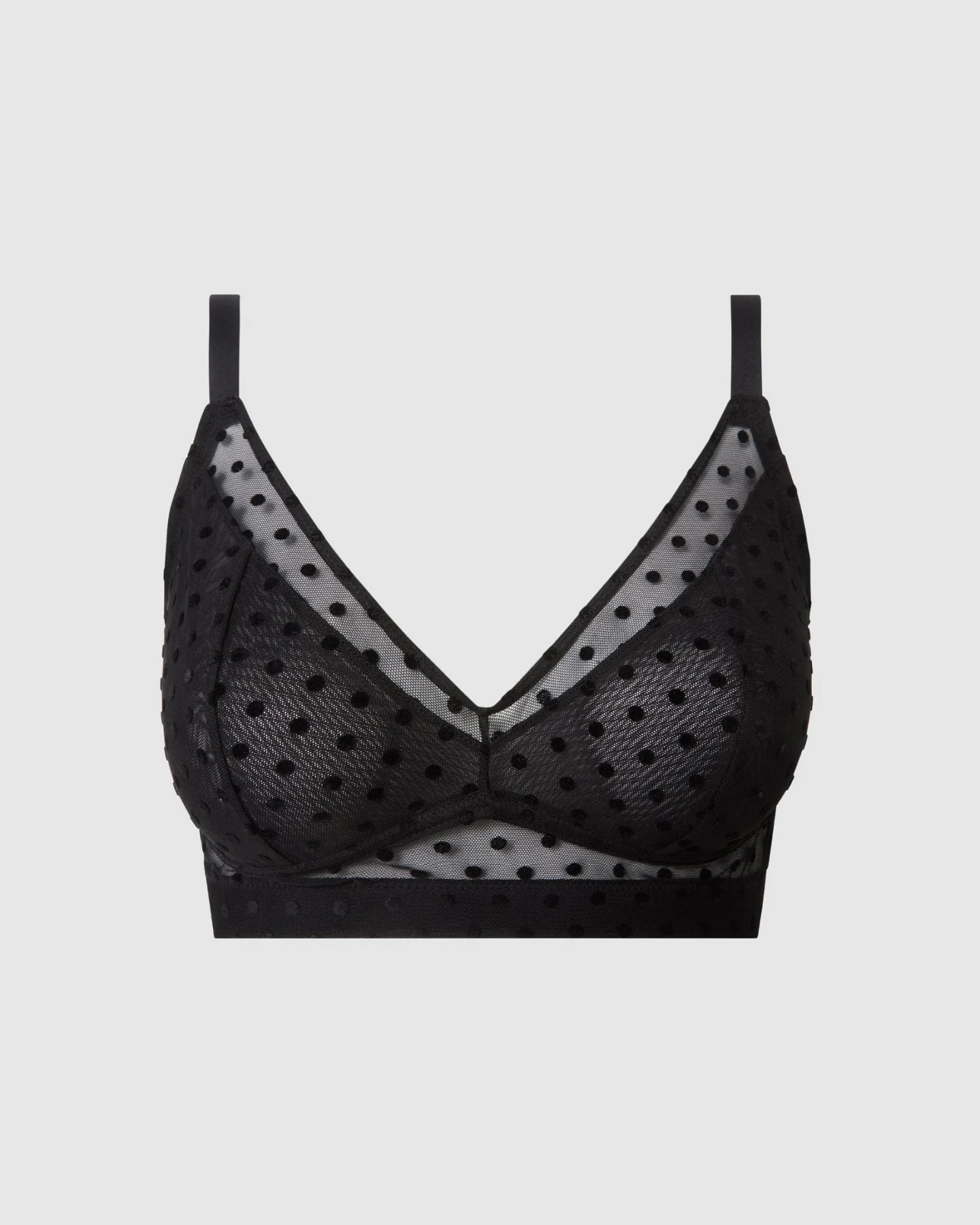 Understatement Damen vegan Bh Mesh Support Plus Black Dots – Ansicht 2