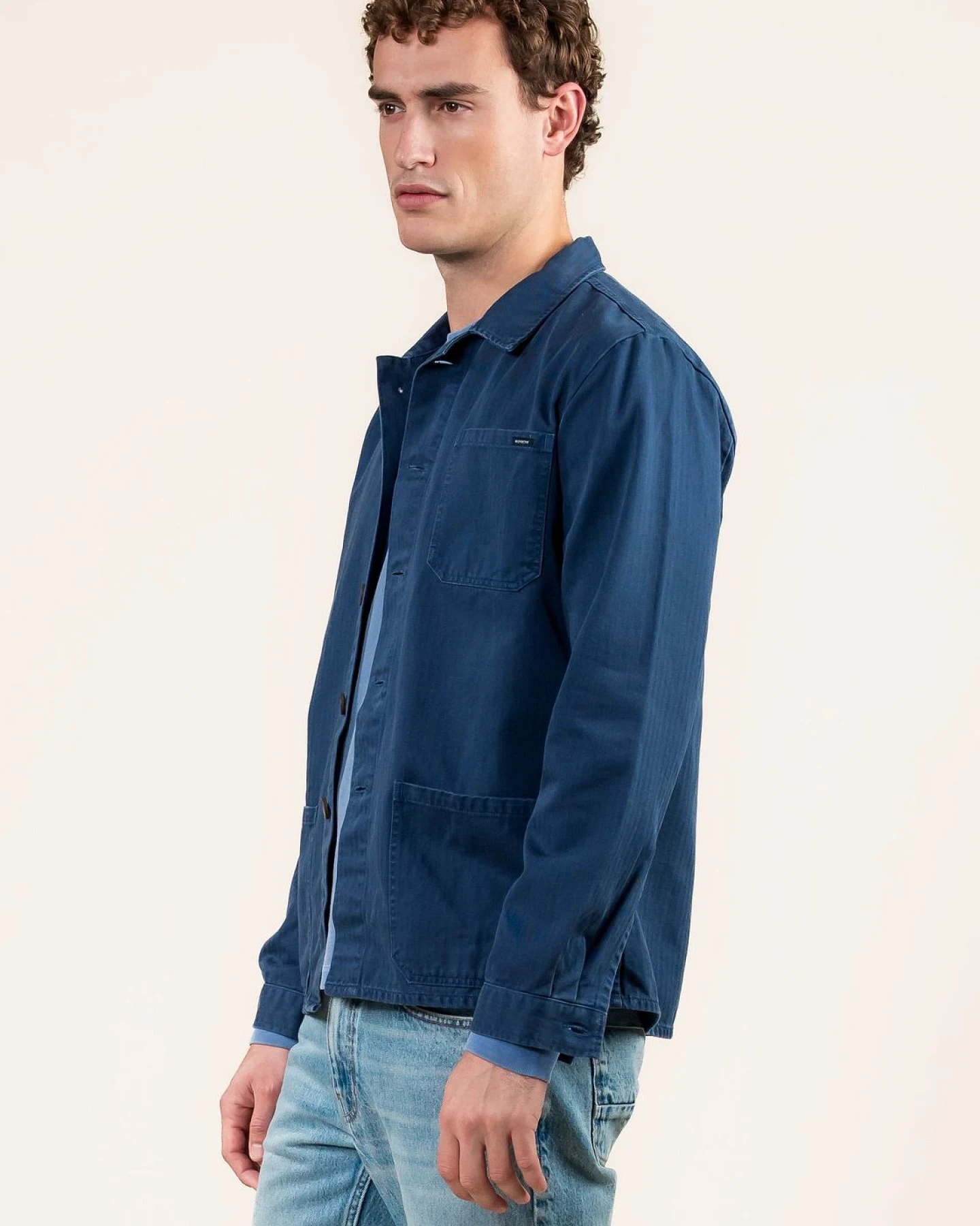 Kuyichi Herren vegan Jacke Peter Worker Blau – Ansicht 2