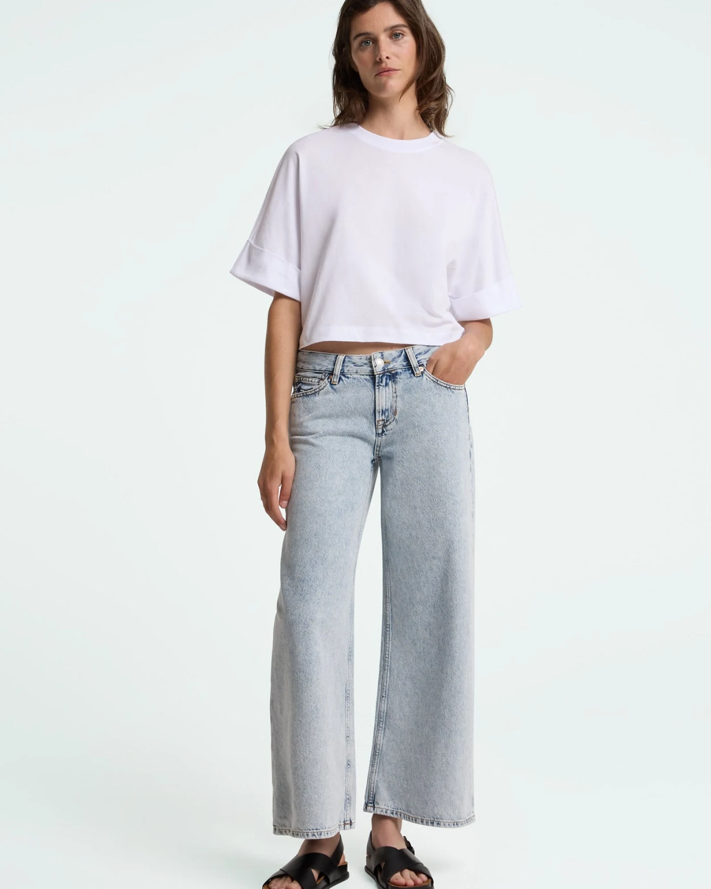 Kings of Indigo Damen vegan Jeans Tanja Blau Reef Marmor – Ansicht 2