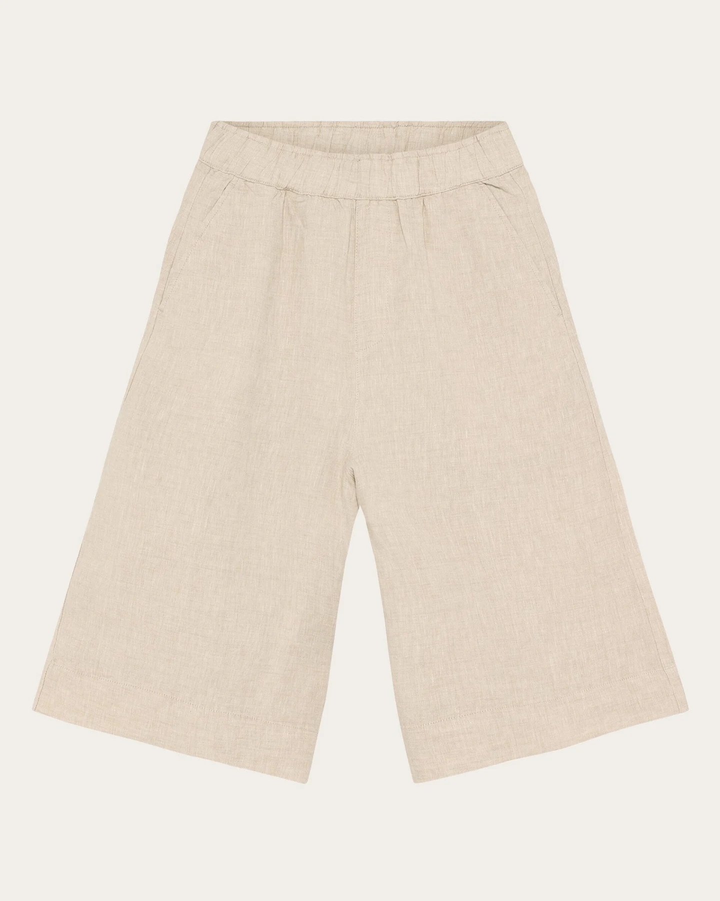 KnowledgeCotton Apparel Damen vegan Culotte Shorts Eve Wide Light Feather Gray – Ansicht 2