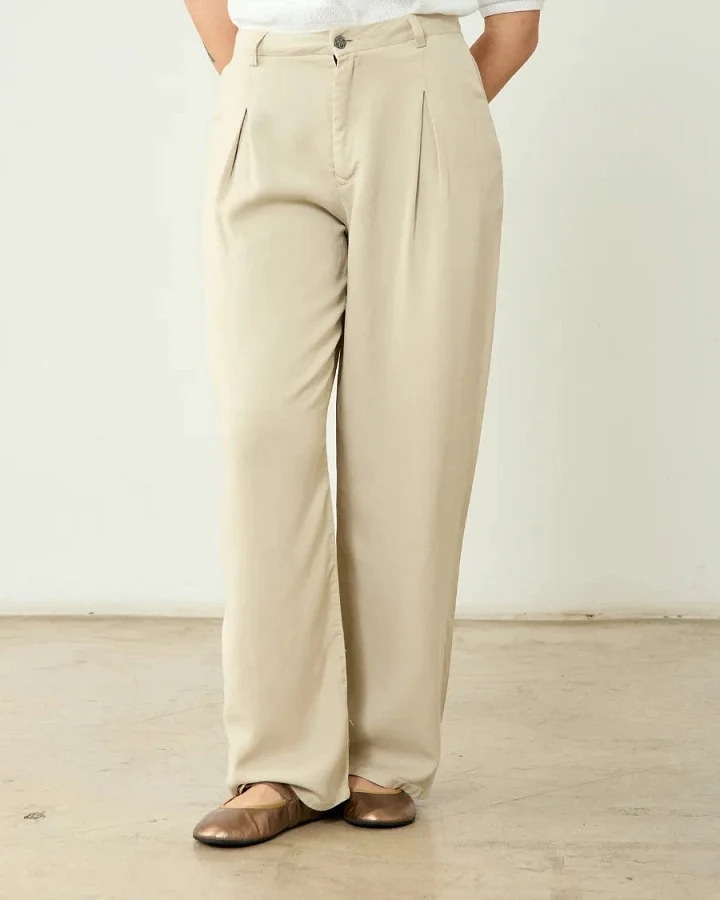 Clotsy Damen vegan Hose Joana Beige