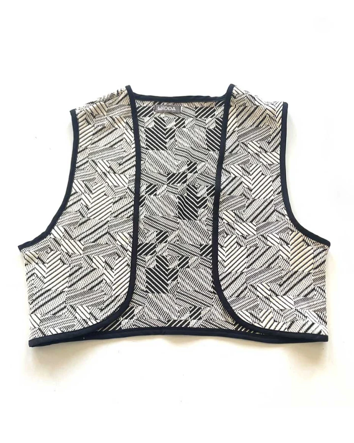 WiDDA Damen vegan Vest Mia Natural Black
