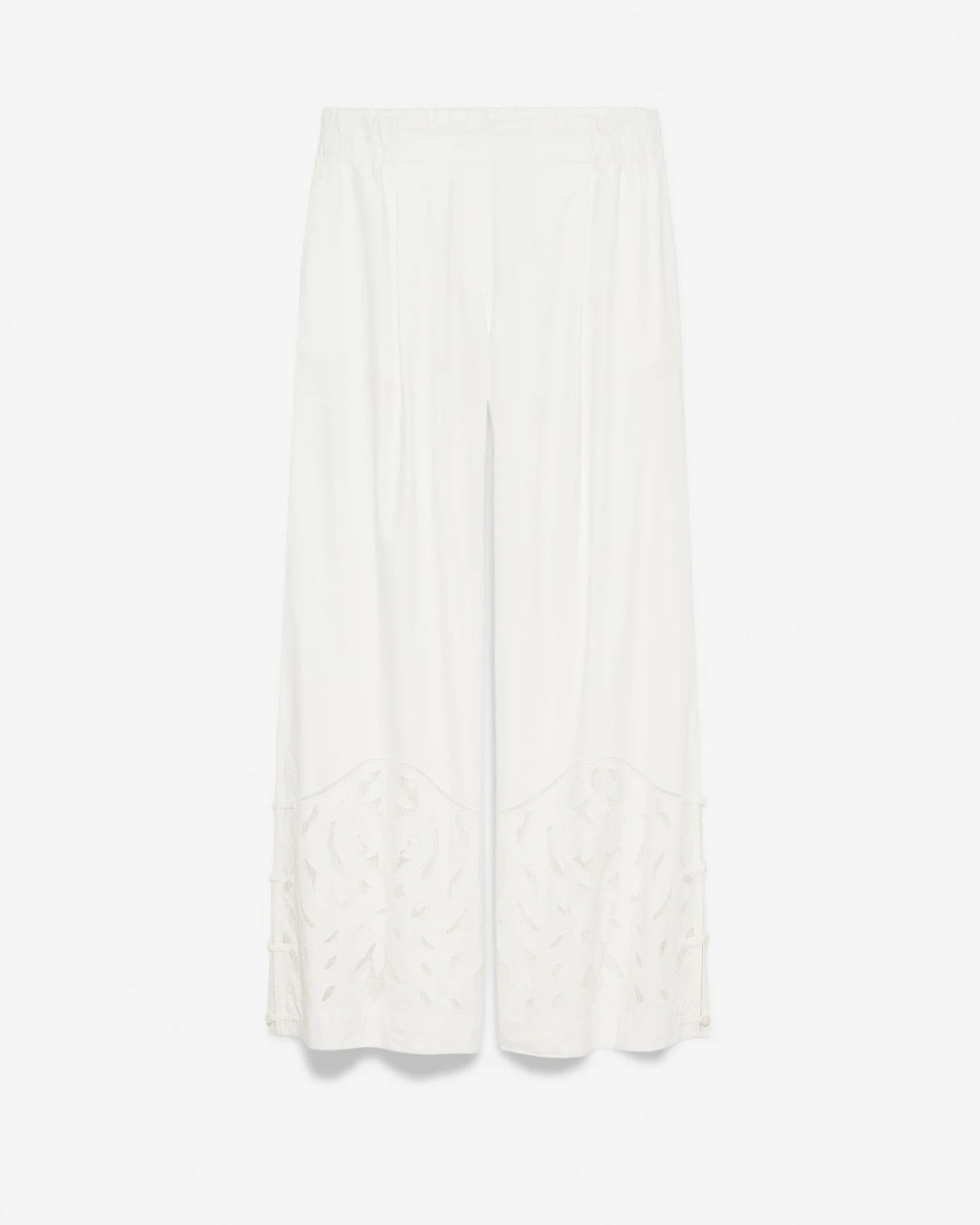 Alchemist Damen vegan Hose Moonflower Embroidered Sehr Weiß – Ansicht 2