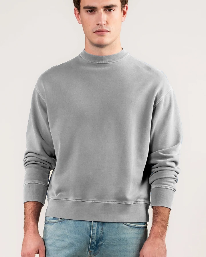Kuyichi Herren vegan Sweatshirt Jimi Aschgrau