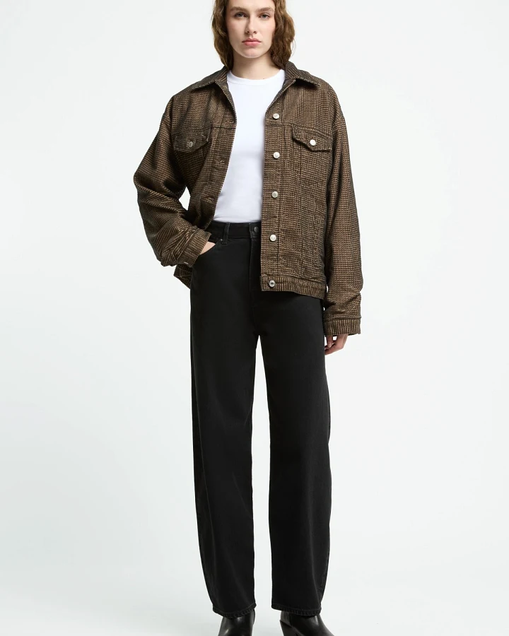 Jeans Leila Cropped Holo Black Used