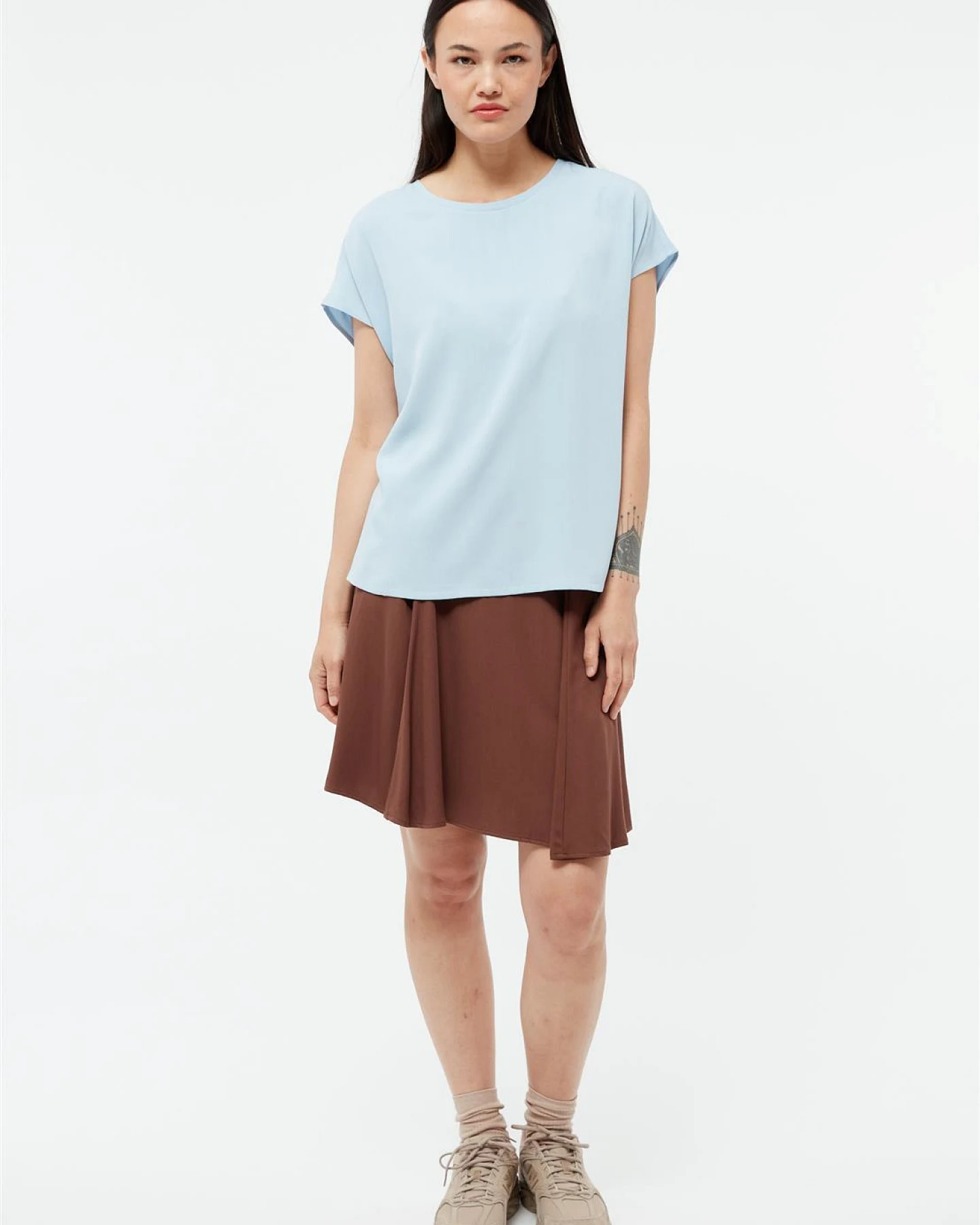 Givn Damen vegan Top Fenna Eiswasser Blau – Ansicht 2