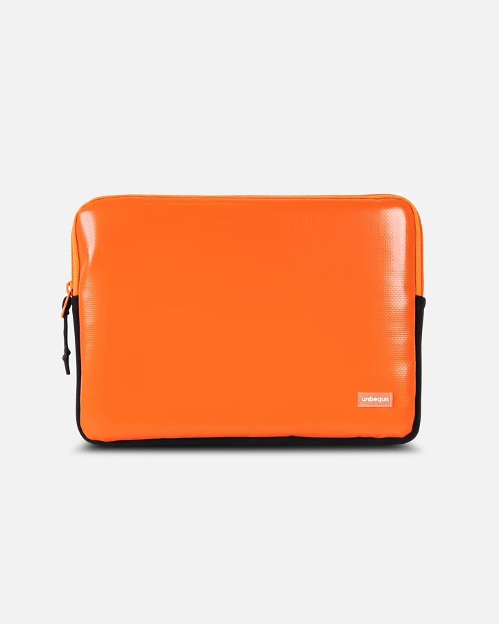 UNBEGUN Herren vegan Laptop-Hülle Orange