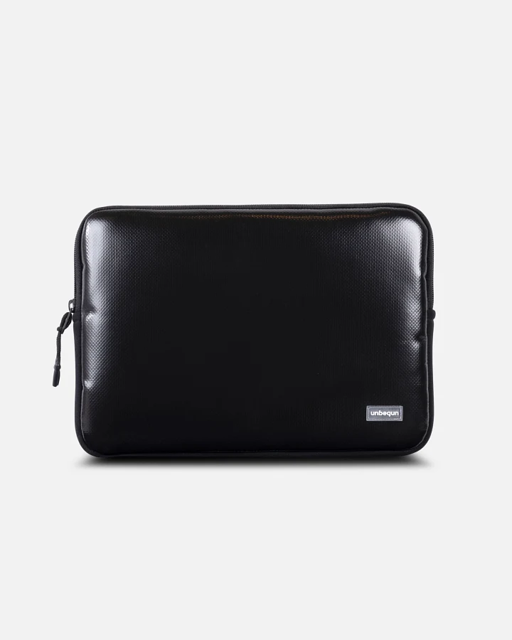 UNBEGUN Herren vegan Laptop-Hülle Schwarz
