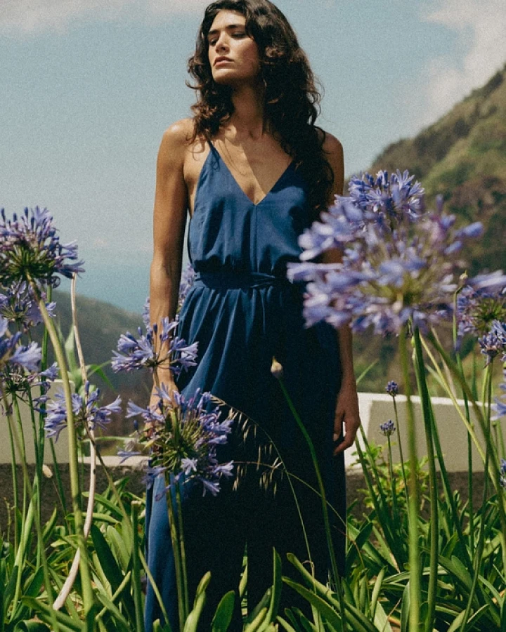 LOVJOI Damen vegan Jumpsuit Jozephine Ocean