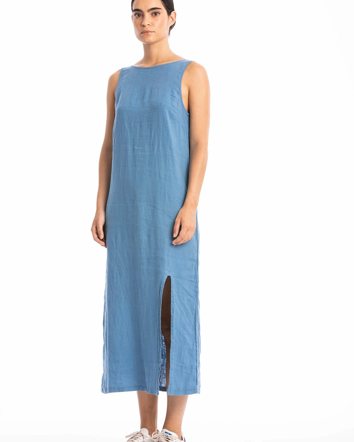 RAVENS VIEW IBIZA Damen vegan Kleid Nicola Maui Blau – Ansicht 2