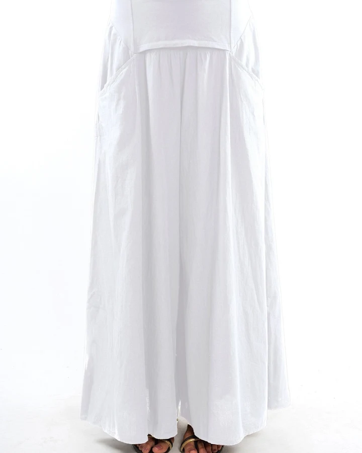 RAVENS VIEW IBIZA Damen vegan Hose Easy Skirt Weiß