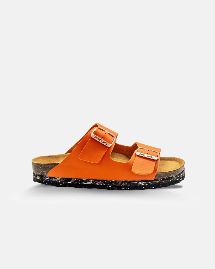 Nuoceans Herren vegan Sandalen Tropic Orange