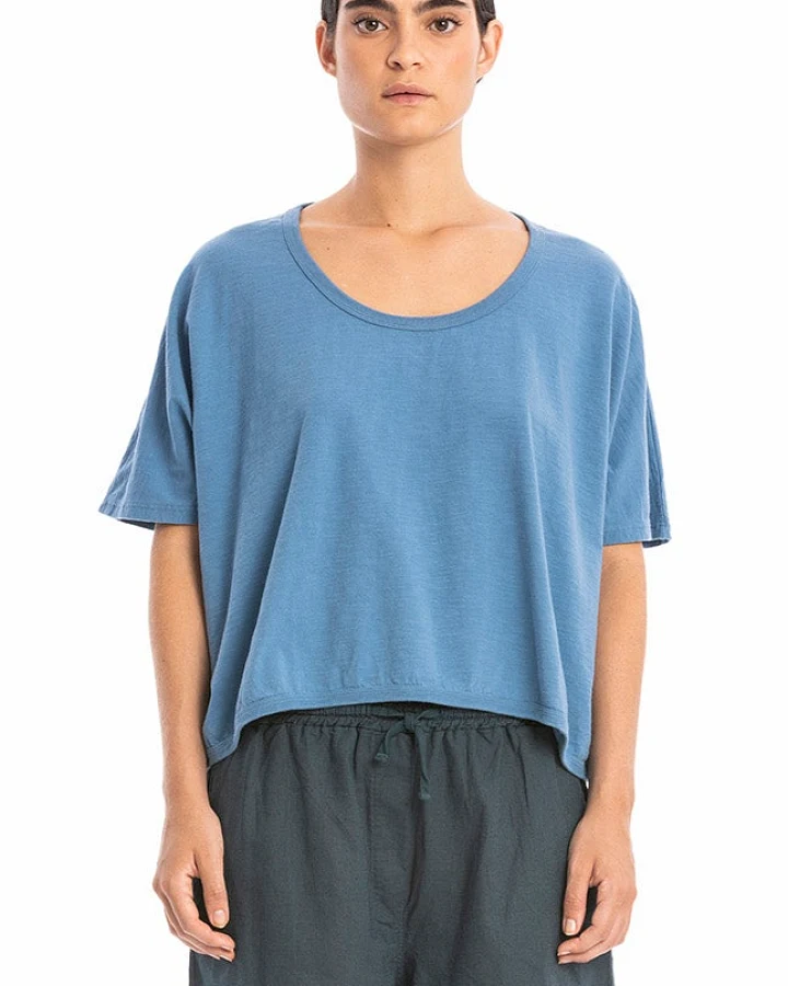 RAVENS VIEW IBIZA Damen vegan Oberes Quadrat Maui Blau