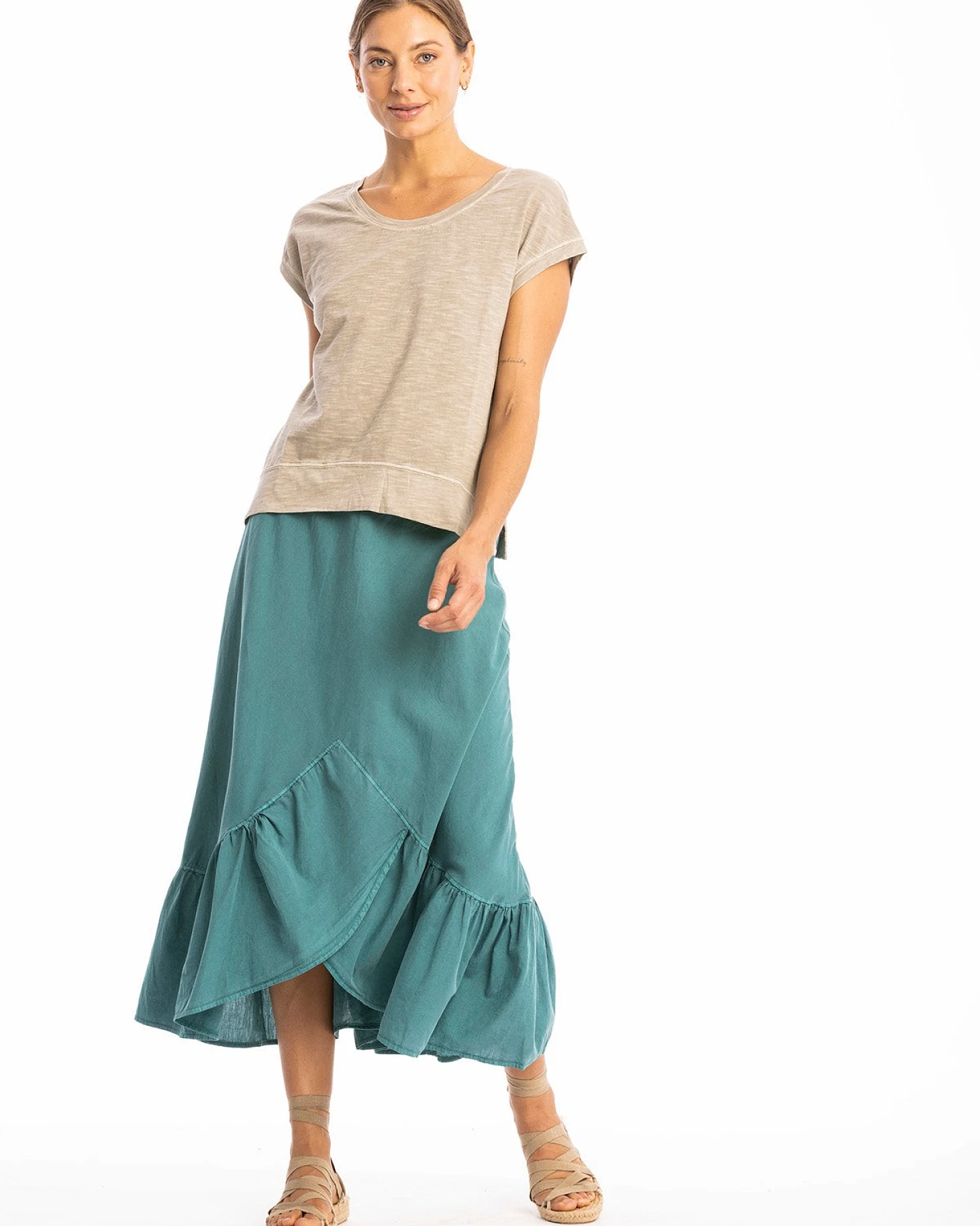 RAVENS VIEW IBIZA Damen vegan Top Ivy Ash Stone – Ansicht 2