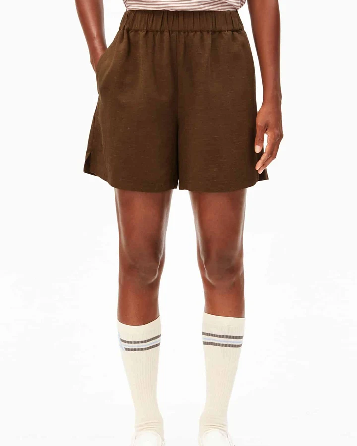 ARMEDANGELS Damen vegan Kurze Hose Anziehen Braun