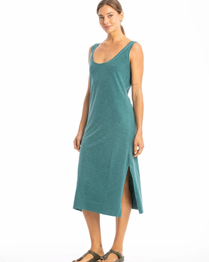 RAVENS VIEW IBIZA Damen vegan Kleid Demi Aqua Grün