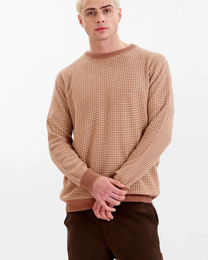 KOMODO Herren vegan Pullover Leon Kaffee