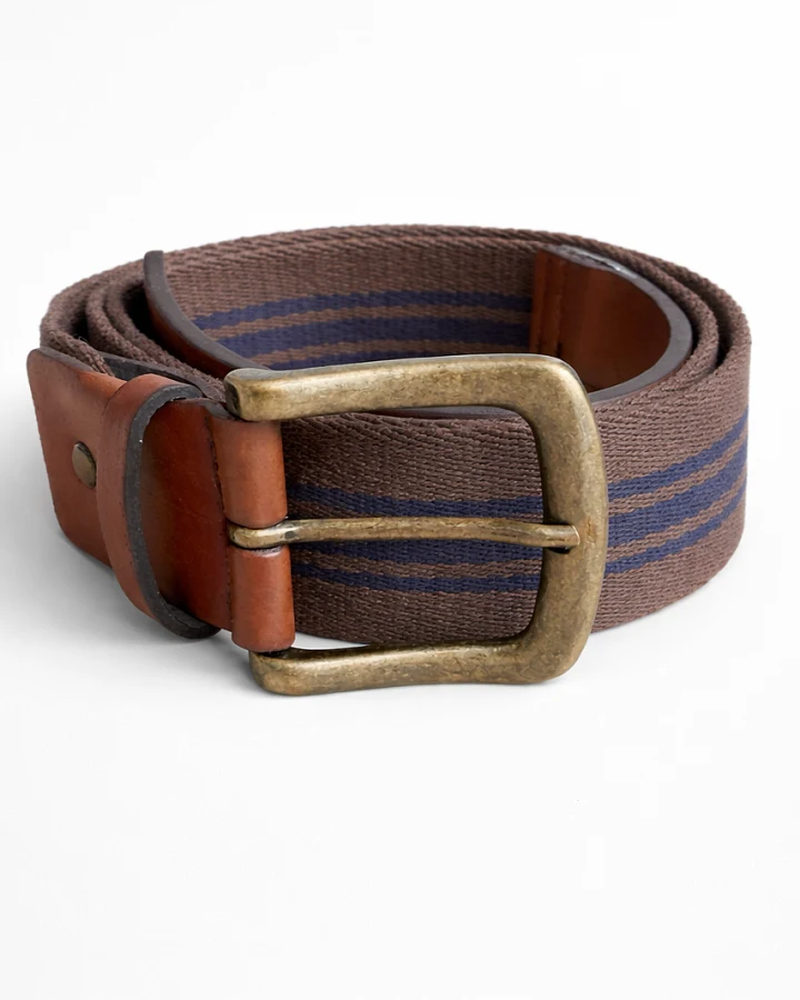 Solari Milano Herren vegan Gürtel Mascagni Braun/ Blau