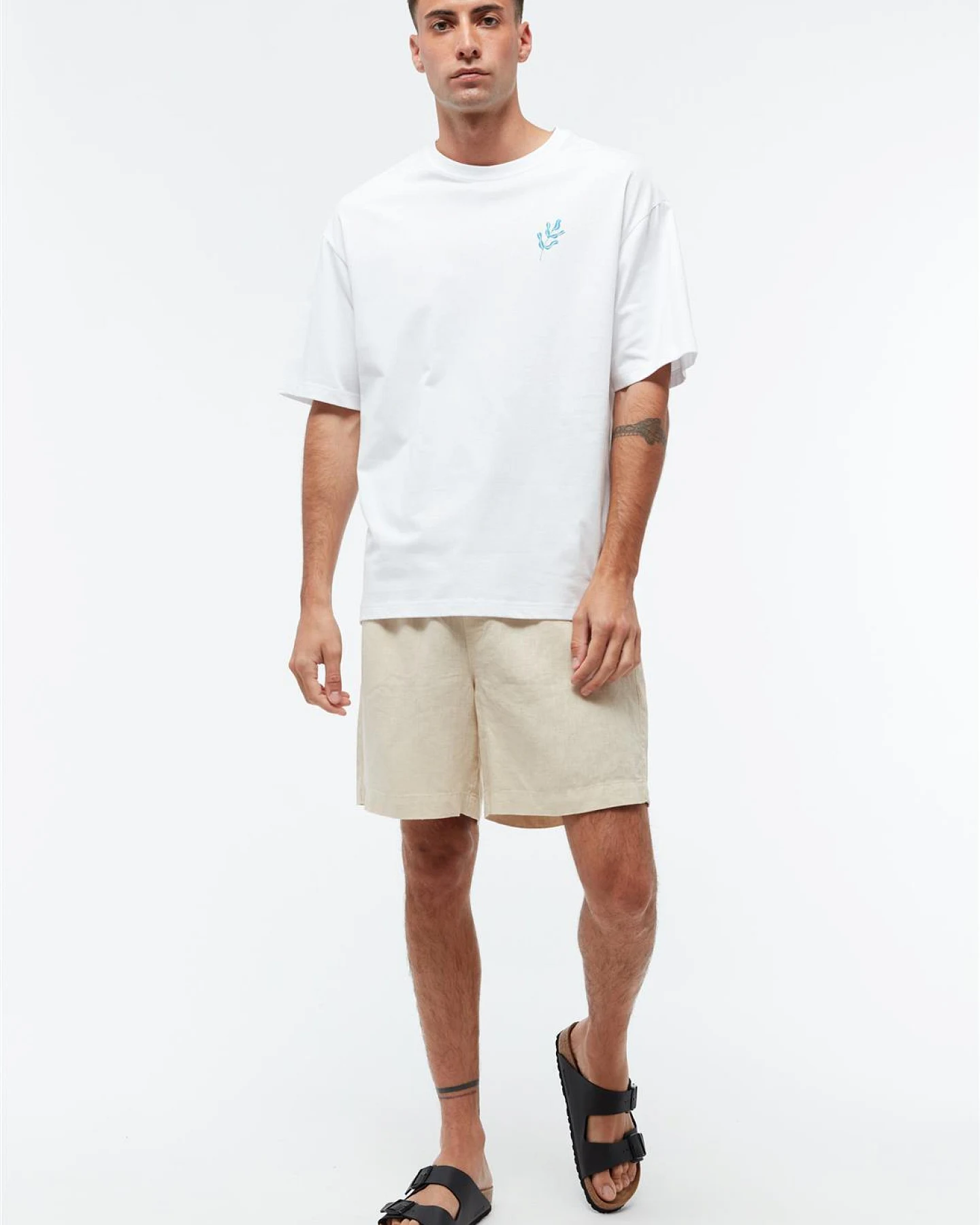 Givn Herren vegan Shorts Laurin Hafer Beige – Ansicht 2
