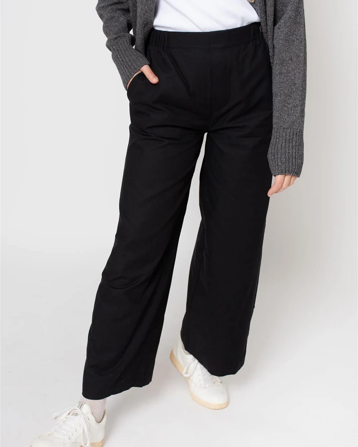 Zerum Damen vegan Hose Romy Schwarz
