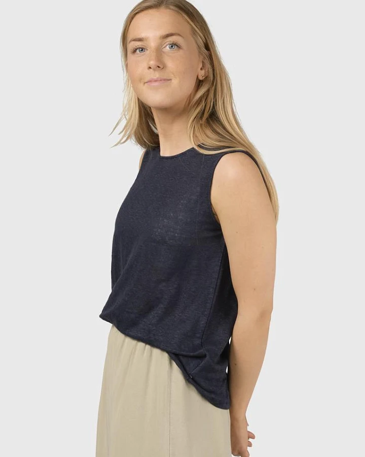 Klitmøller Damen vegan Tank Top Dee Navy