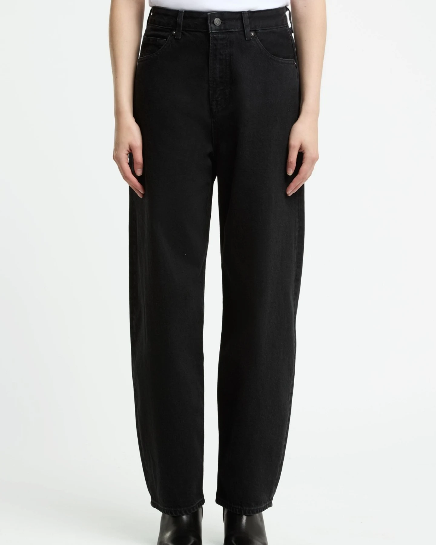 Jeans Leila Cropped Holo Black Used – Ansicht 4