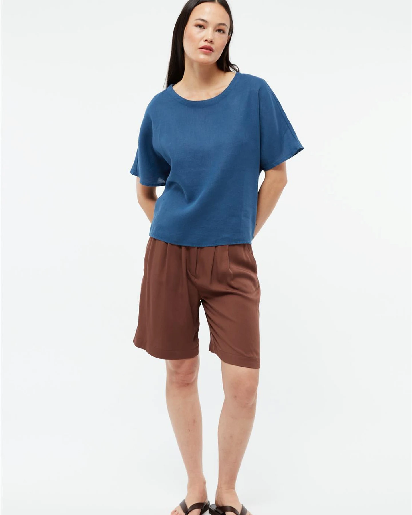 Givn Damen vegan Bluse Pina Blazing Blue – Ansicht 2