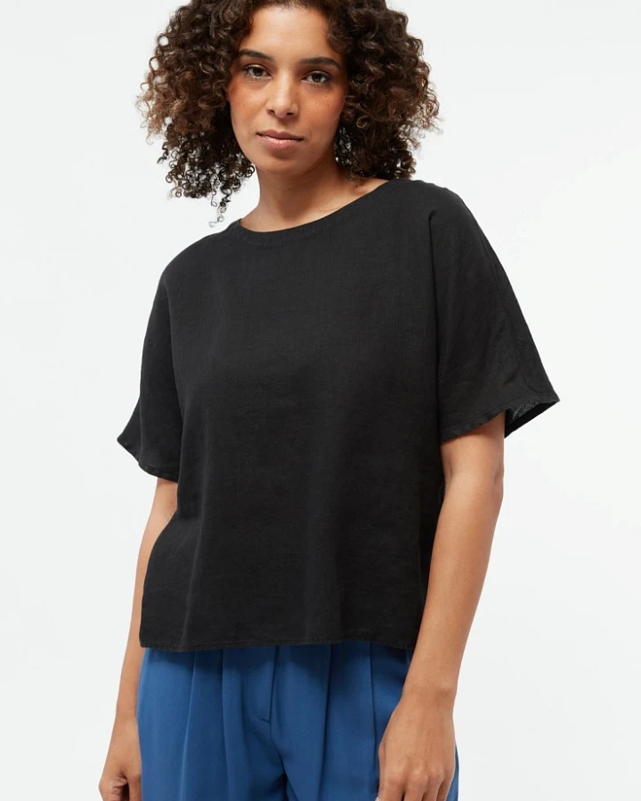 Givn Damen vegan Bluse Pina Schwarz