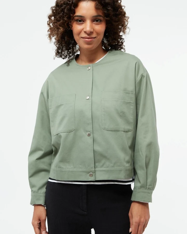 Givn Damen vegan Jacke Anja Eukalyptusgrün