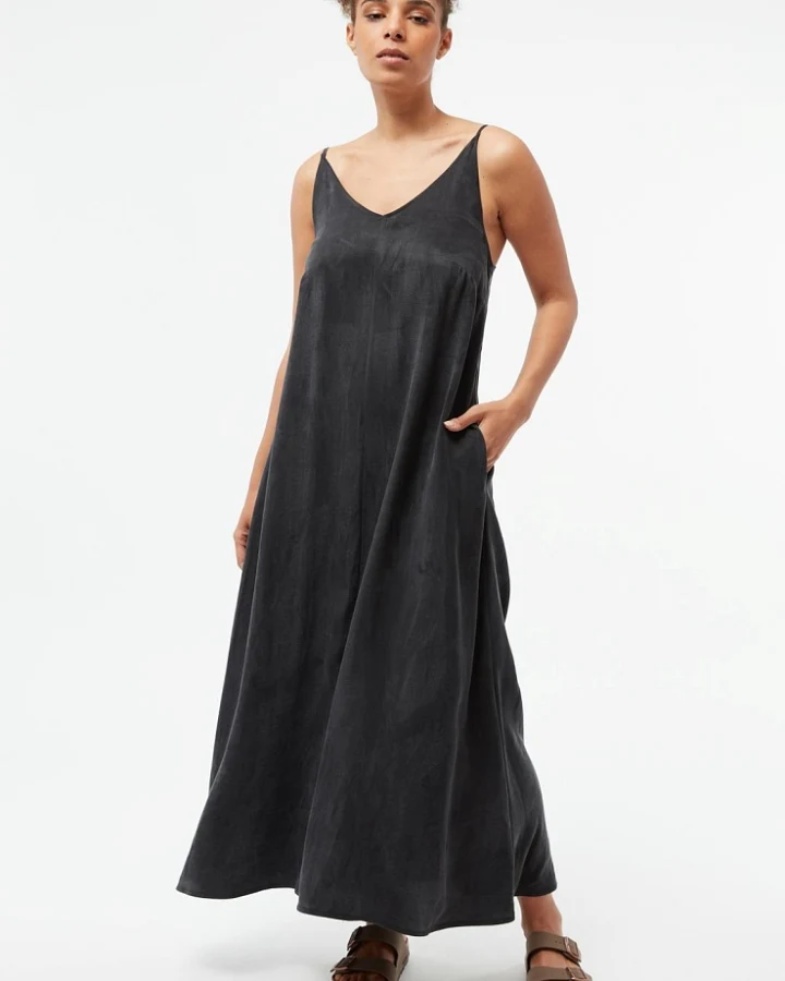 Givn Damen vegan Maxikleid Roxie Schwarz