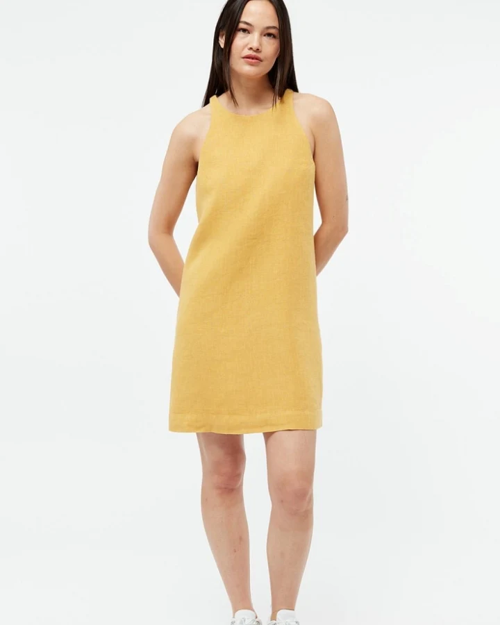 Givn Damen vegan Kleid Yuna Faded Gold