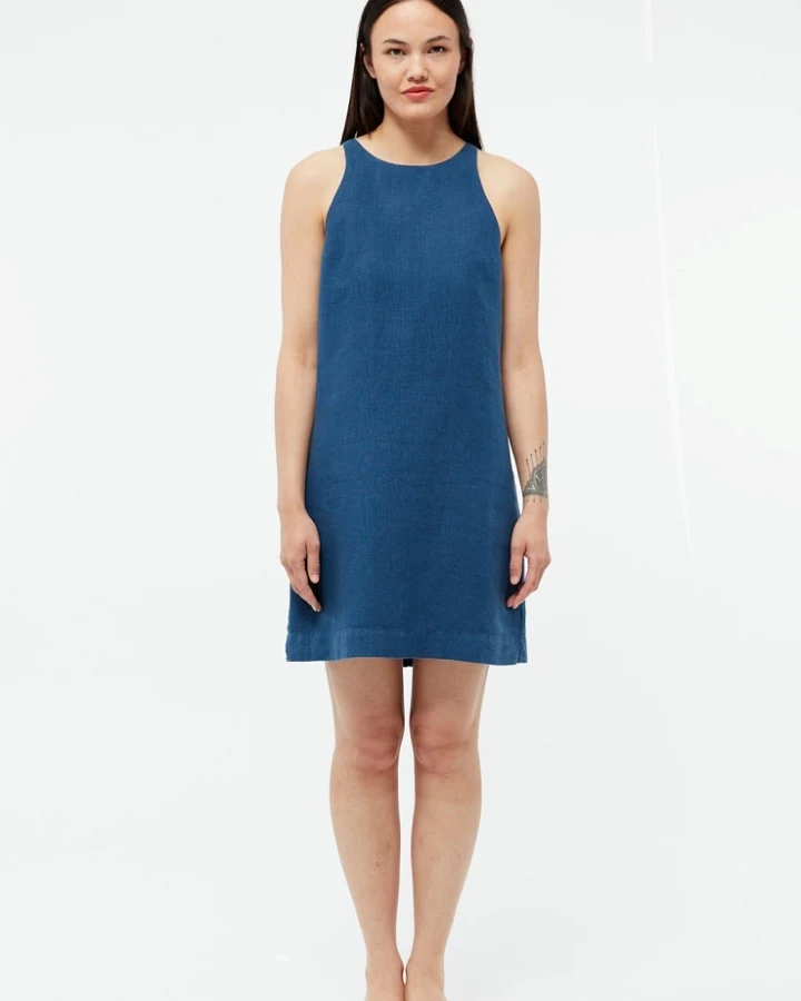 Givn Damen vegan Kleid Yuna Blazing Blue