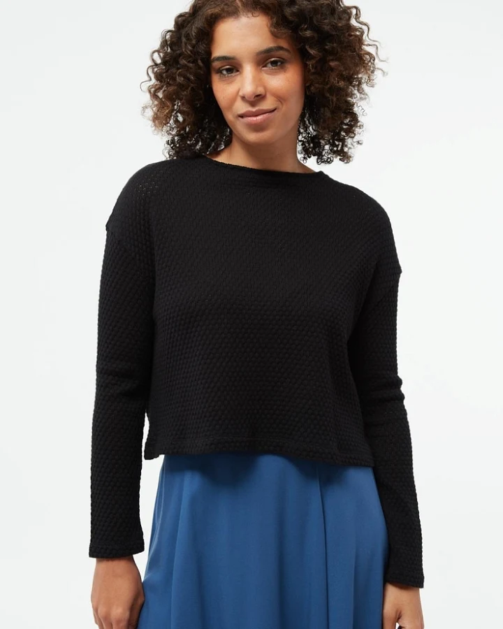 Givn Damen vegan Pullover Maria Schwarz
