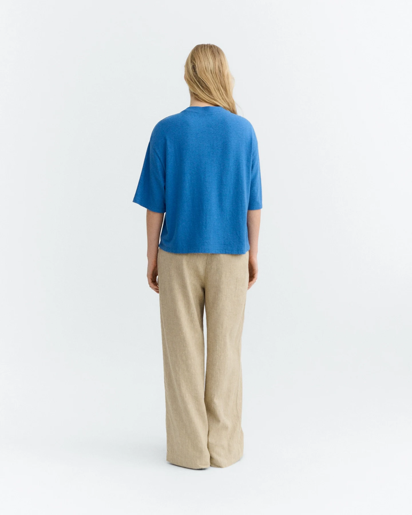 Thinking MU Damen vegan T-Shirt Lena Light Cobalt – Ansicht 2