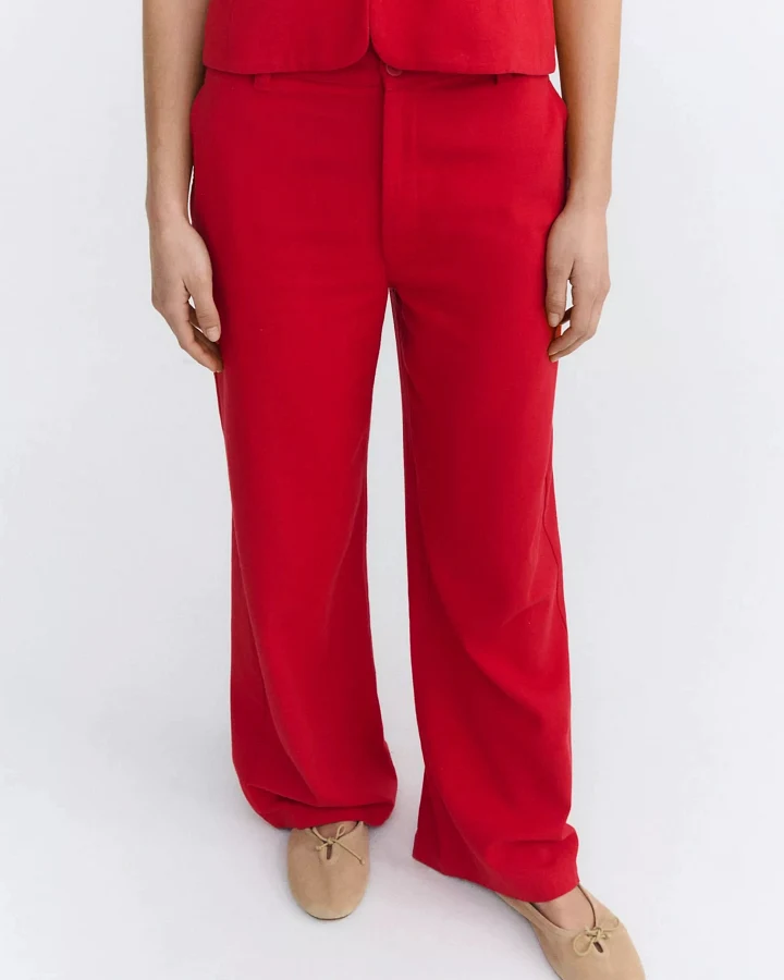 Thinking MU Damen vegan Hose Karina Cavel Rot