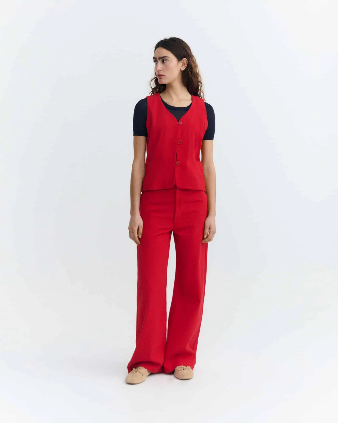 Thinking MU Damen vegan Hose Karina Cavel Rot – Ansicht 2