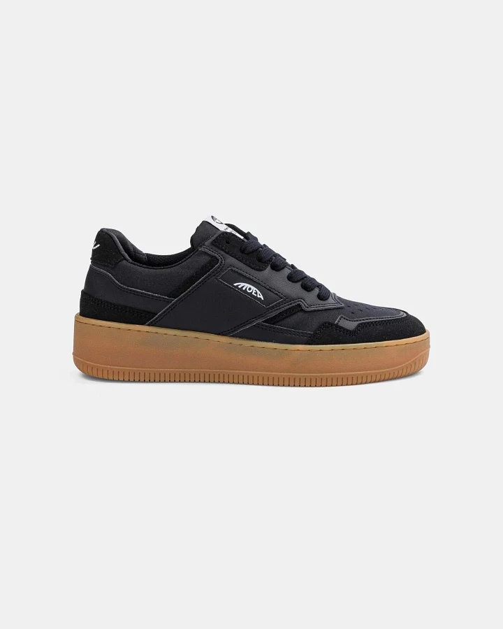 MoEa Herren vegan Sneaker Herkunft Schwarz Textil
