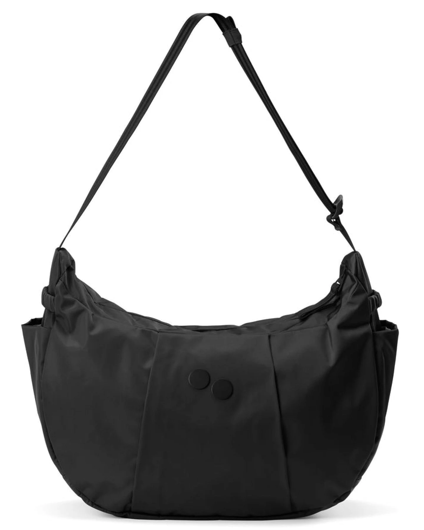 pinqponq Herren vegan Tasche Krumm Groß Glasiert Schwarz – Ansicht 2