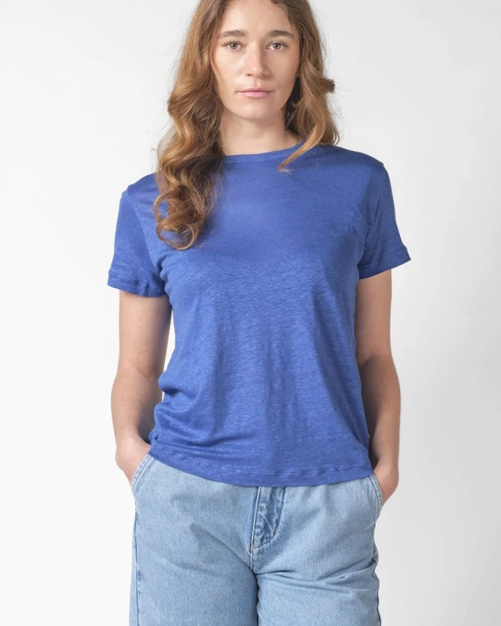 Klitmøller Damen vegan T-Shirt Rikke Surf Blau