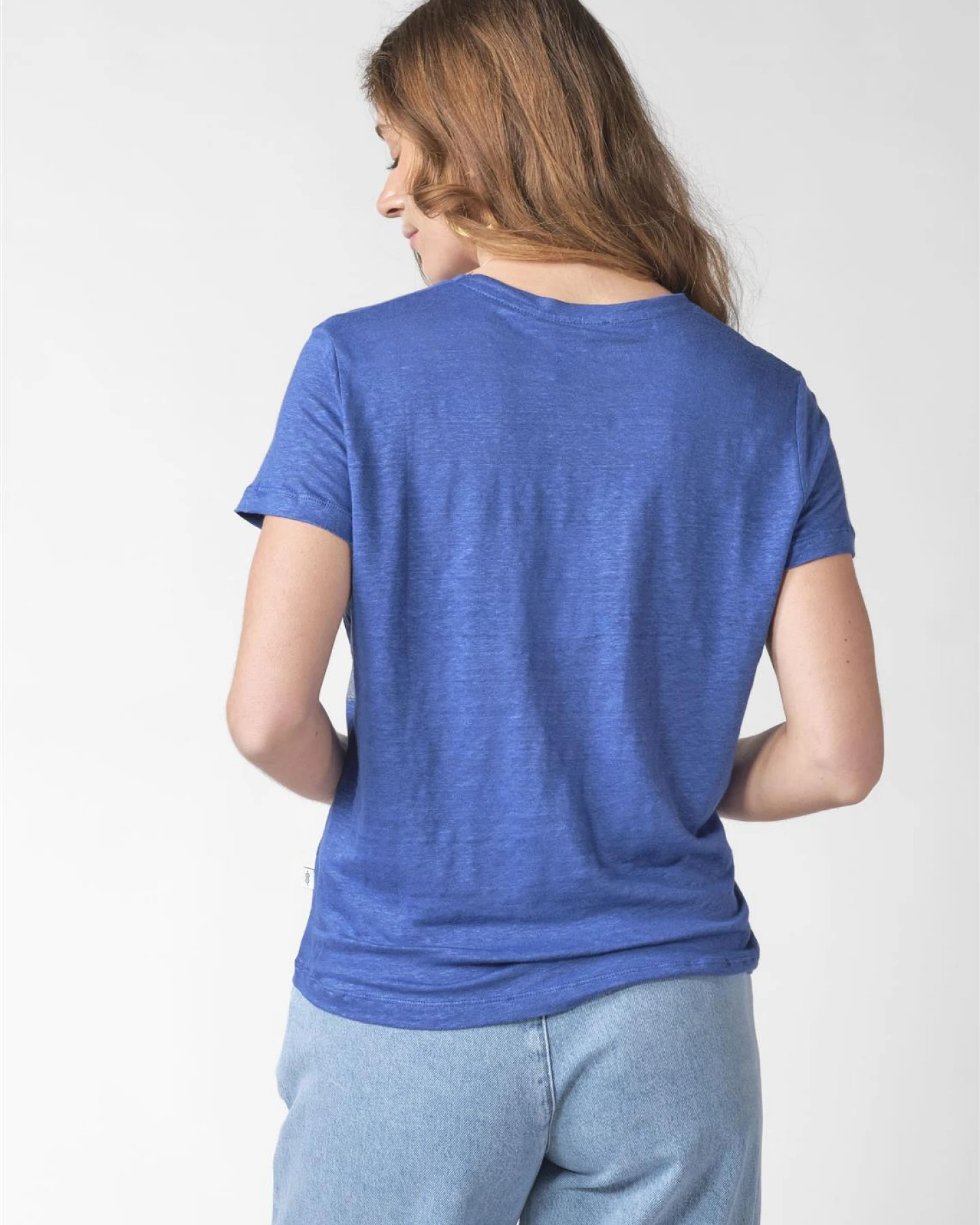 Klitmøller Damen vegan T-Shirt Rikke Surf Blau – Ansicht 2
