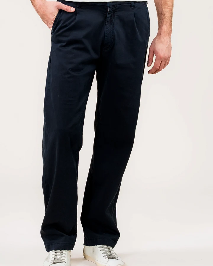Kuyichi Herren vegan Hose Chino Harry Loose Dark Navy