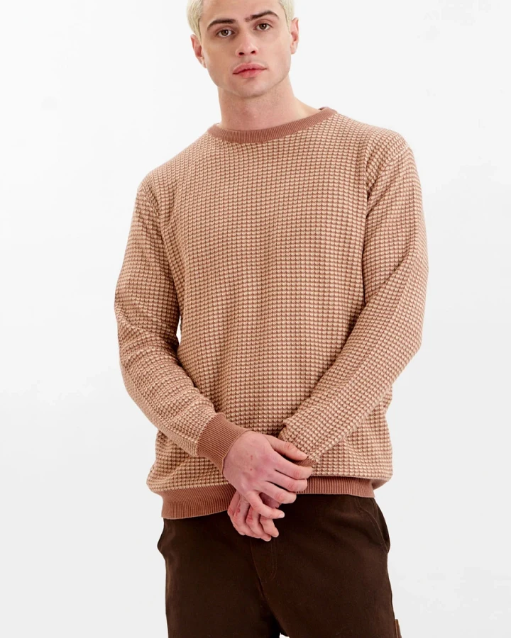 KOMODO Herren vegan Jumper Hasan Kaffee