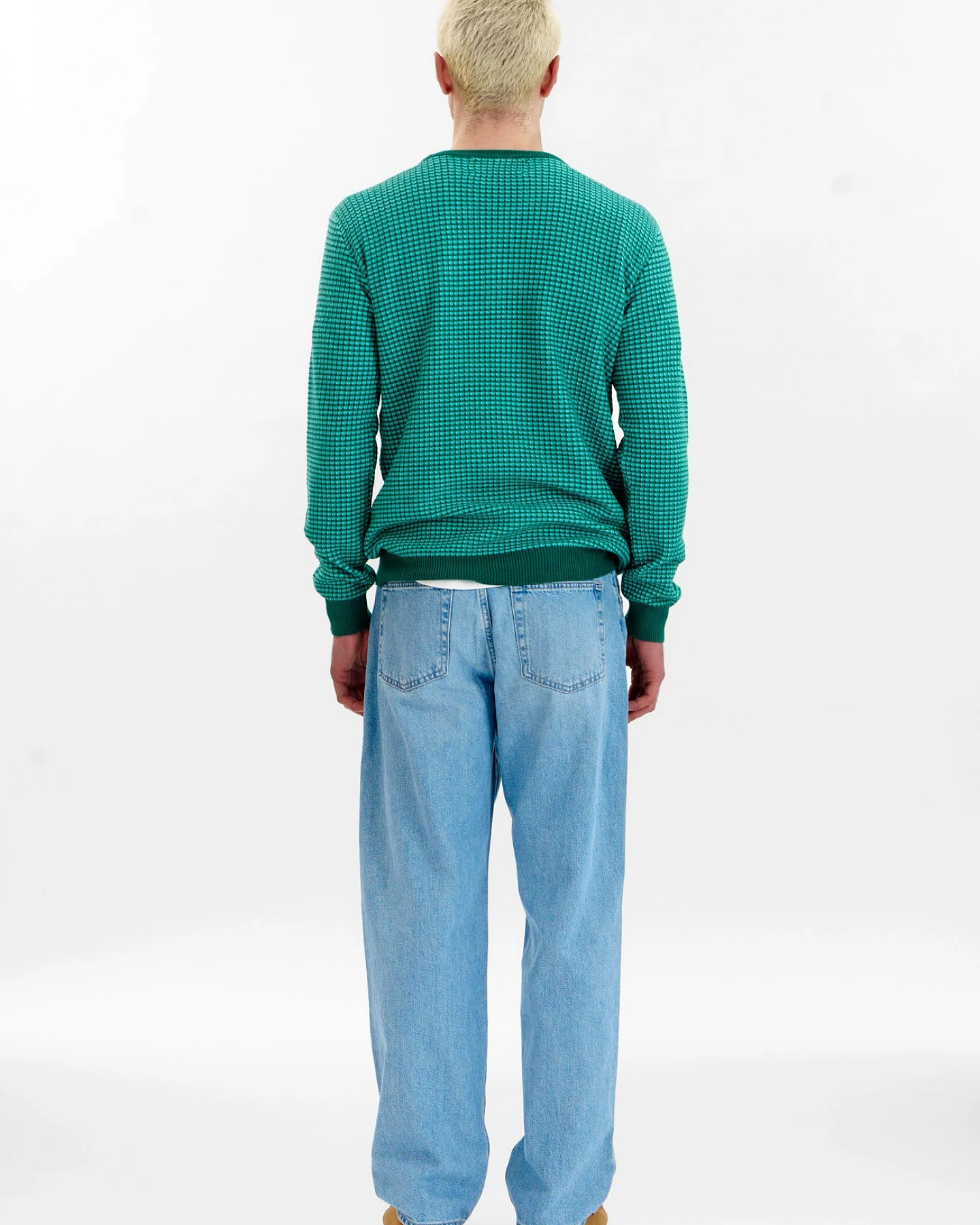 KOMODO Herren vegan Pullover Hasan Grün – Ansicht 2