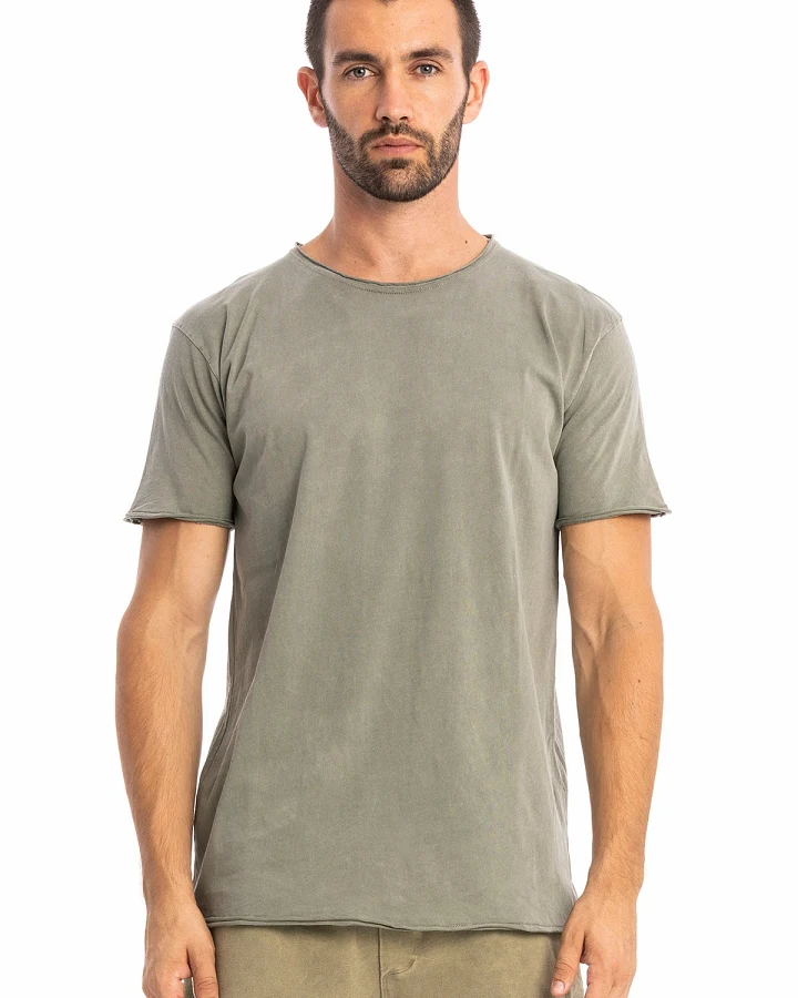 RAVENS VIEW IBIZA Herren vegan T-Shirt Round Wild Dust Olive
