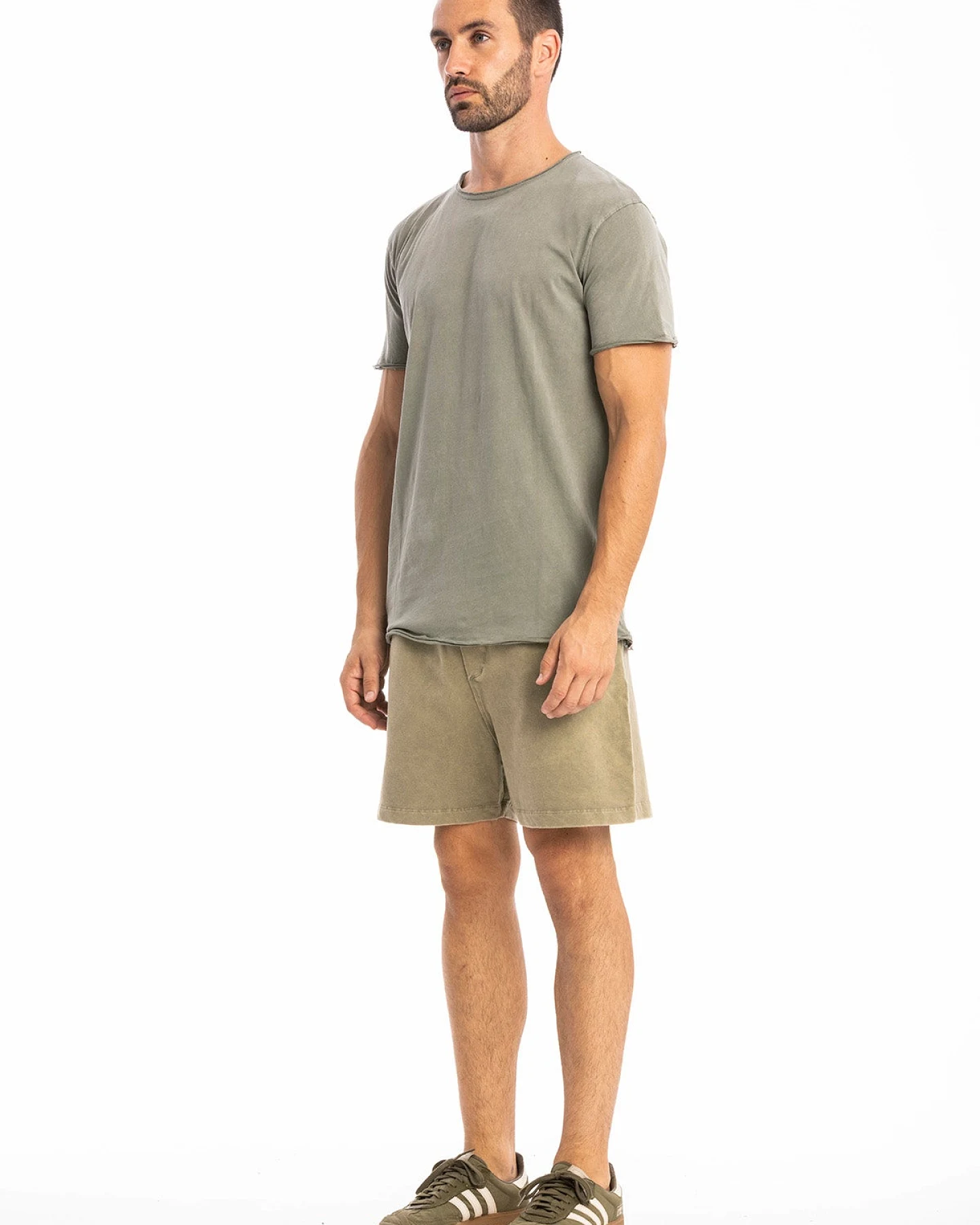 RAVENS VIEW IBIZA Herren vegan T-Shirt Round Wild Dust Olive – Ansicht 2