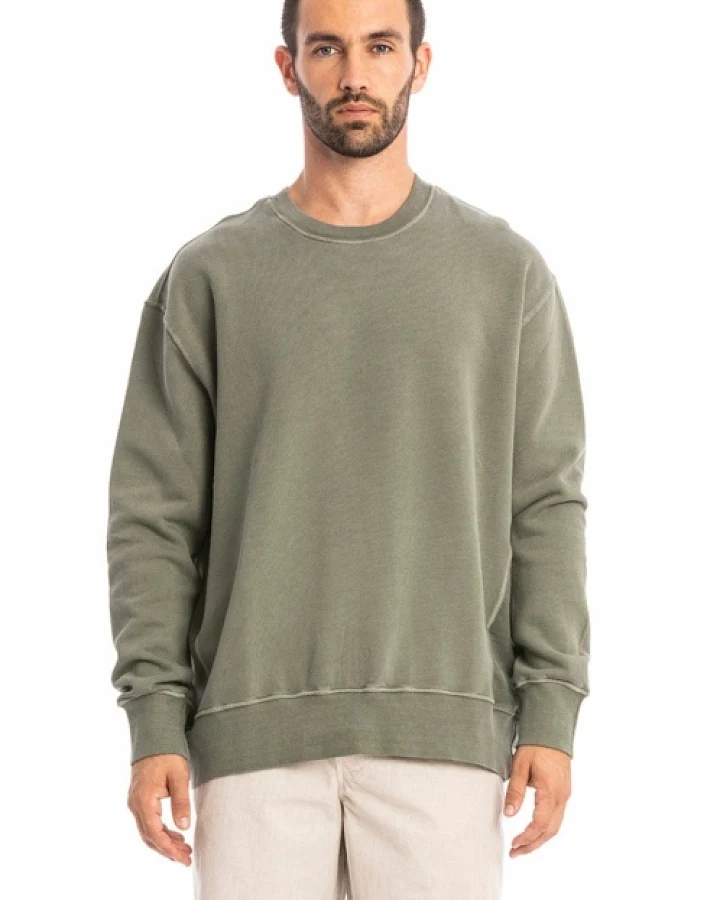 RAVENS VIEW IBIZA Herren vegan Sweatshirt Mistral Dust Olive