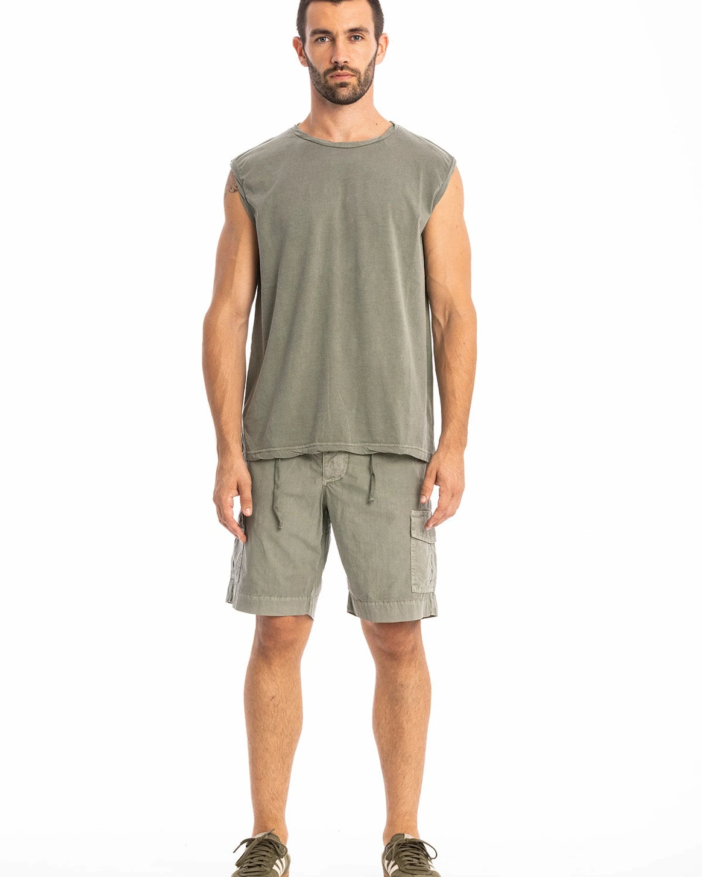 RAVENS VIEW IBIZA Herren vegan T-Shirt Bodhi Ns Dust Olive – Ansicht 2