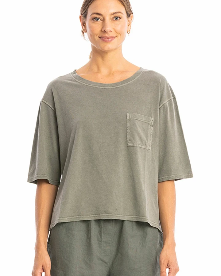 RAVENS VIEW IBIZA Damen vegan Top Riviera Dust Olive