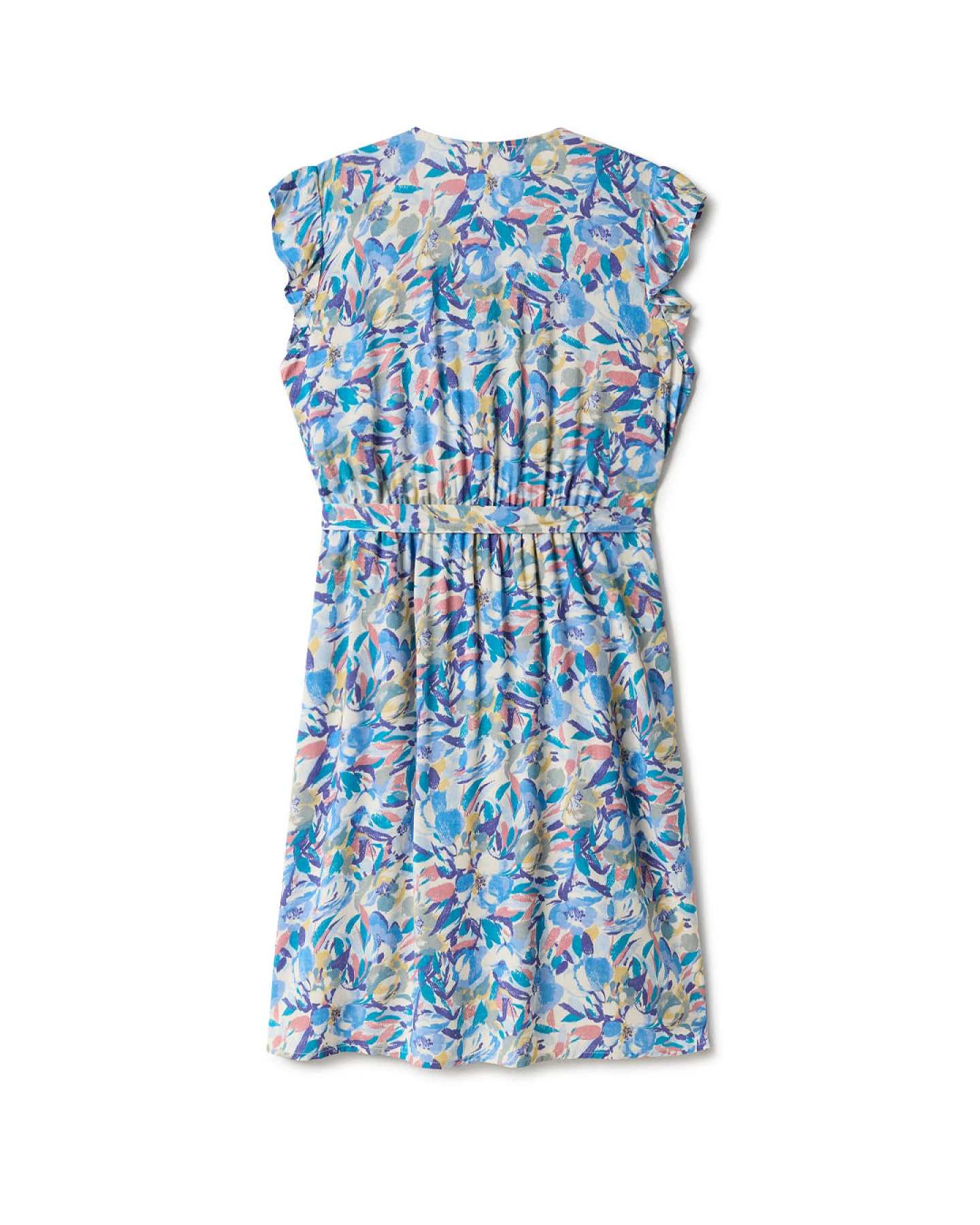 TWOTHIRDS Damen vegan Kleid Ankoko Gebürstete Blumen – Ansicht 2