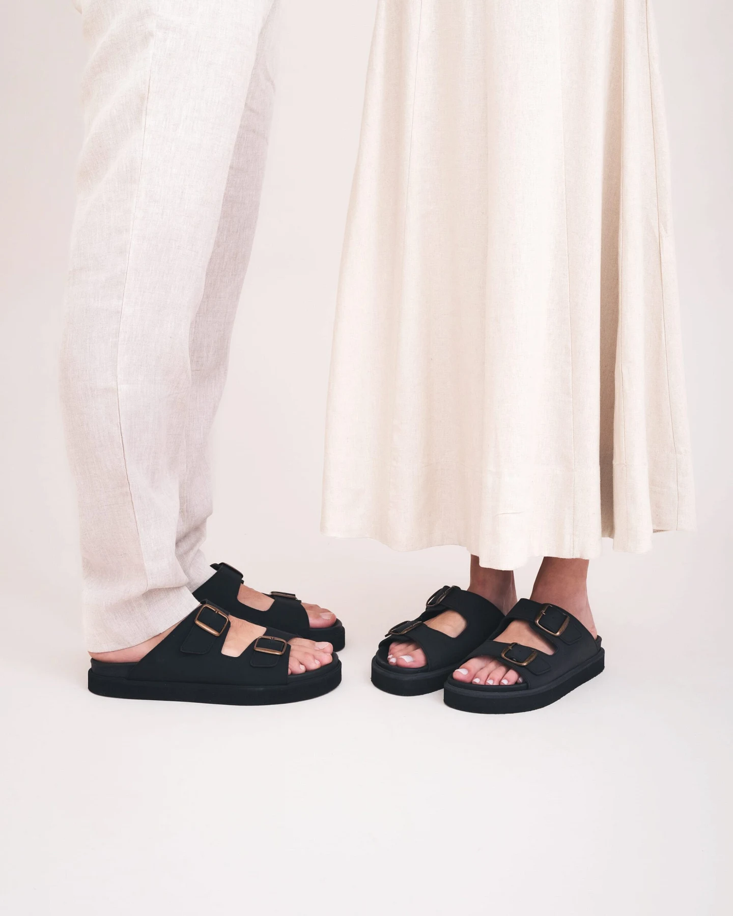 NAE Herren vegan Sandalen Darku Schwarz – Ansicht 2